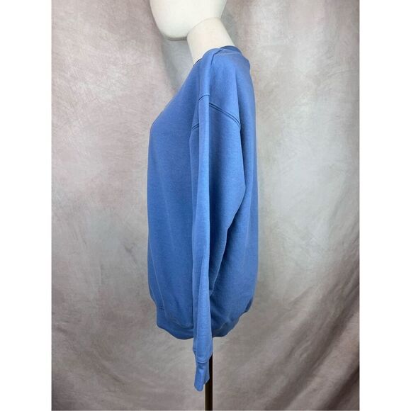 Vintage 90s Y2K Embroidered Cat Crewneck Sweatshirt Kitty Size Medium - Picture 3 of 7